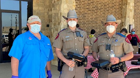 Dr. Kyle Groom, Trooper Cy Cozart, Trooper Jason Green