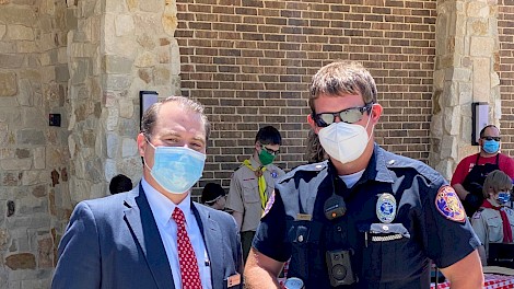 Fred Meisenheimer and Officer Austin Butts