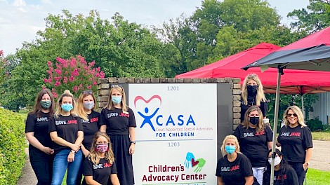 TOP: Breanne Bradshaw, Savannah Quinn, Carly Rhyne, Emily Green, Haley Roeser. MIDDLE: Ana Willis, Brandy Eldridge, Executive Director. BOTTOM: Kristi Kirkwood, Maureen Fletcher, Ceci Cade.