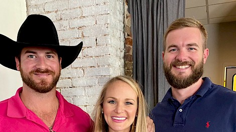 Drew Tankersley with Jessica and John Bolton