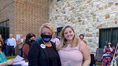 Dr. Mary Ellen Young and Bethany Gaddy