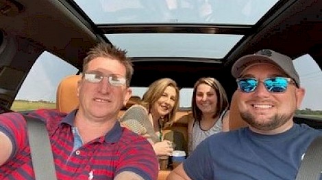 Richard with Mike and Andrea Davis and Danyelle Billingsley on a Road Trip to El Dorado, Arkansas