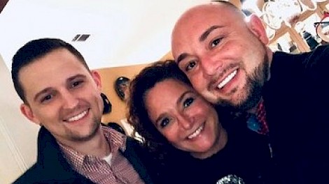 Richard with Will Carter and Dr. Stacy Leonard Carter at one of last year's Christmas parties