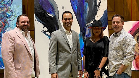 Stephan Haynes, Artist Joseph Raymond, Myra Loving, Kevin Goodman