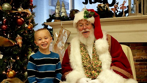 Ashton and Santa Claus