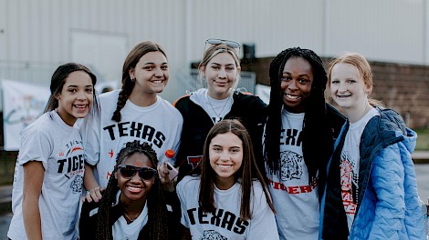 Front Row- Talisha Golston and Kami Harmon Back Row- Ally Moore, Madi Givens, Ashlyn Robertson, Shaniah Richardson, Libby Lavender