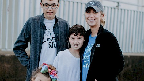 Blakely, Jonathan, Kaden and Kristi Kirkwood