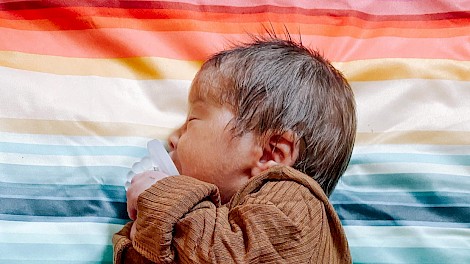 Luca, 3 days old in Arizona.