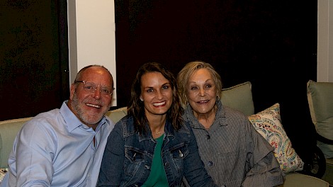 Andy and Corie Woodman, Sally Patton