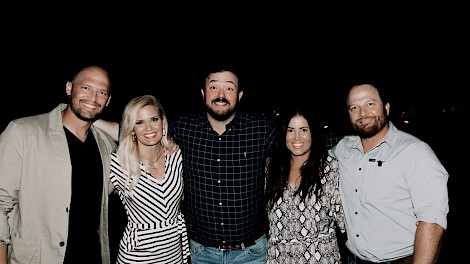 Brian and Amanda Barr, Tommy Dixon, Jessica and Blake Rich