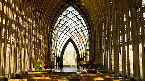 Mildred B. Cooper Memorial Chapel Bella Vista photo courtesy of Arkansas tourism