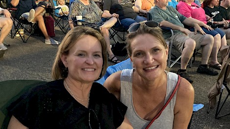 Lisa Mitchell and Gaye Beard