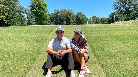 Philip Nijoka and Erika Neger on tour.