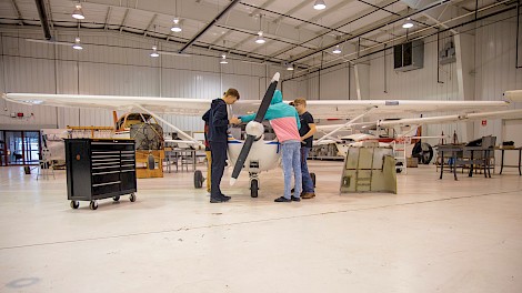 Aviation Technology program at THS Photo by THS Commercial Photography