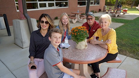 Grayson Miller, Kimberly Miller, Kassidy Gennings, Larry Miller, Pat Miller