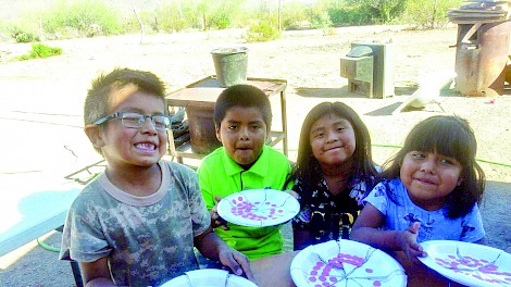 Remote learning of young students of the Tohono O’odham Reservation, submitted photo