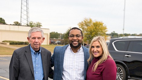 Fred Markham, Brandon and Ashley Washington