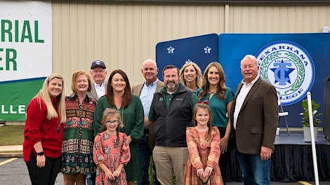 Front Row- Lily Kate and Aubrey McCulloch, Middle Row- Jillian, Lee Ann, Lacey and Chris McCulloch, Jordan Miller, Buddy McCulloch, Back Row- Gary Owens, John and Kathy Bell