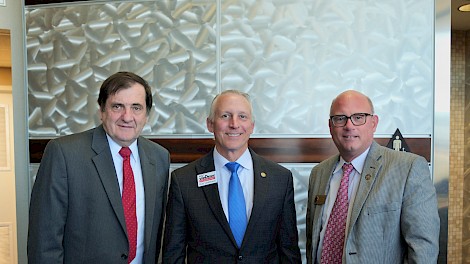 Mike Malone, Representative Gary VanDeaver, Mayor Bob Bruggeman
