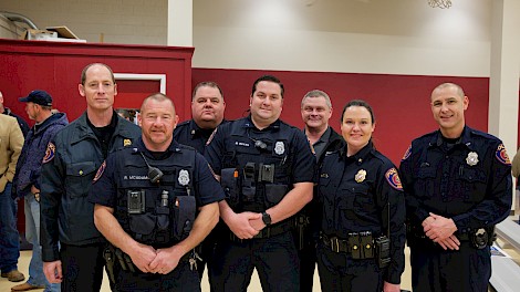 Captain Jeff Gladden, Corporal Randy McAdams, Captain James Atchley, Corporal Michael Bryan, Lieutenant Scott Megason, Chief Kristi Bennett, Corporal Kelly Pilgreen