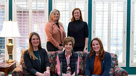 Margaret Mobley, Junie Young, Karrah Dickeson, Tracey Smith and Jessica DeLoach