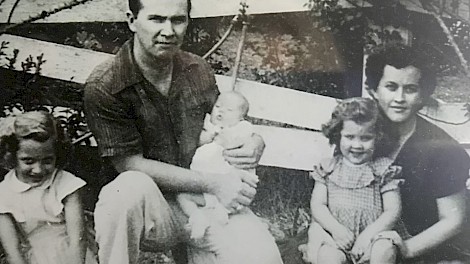 Hughes family in their early days in Atlanta