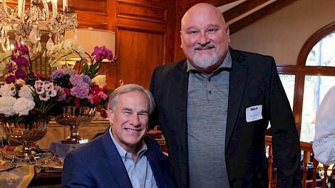 Governor Abbott and Bill Chaney