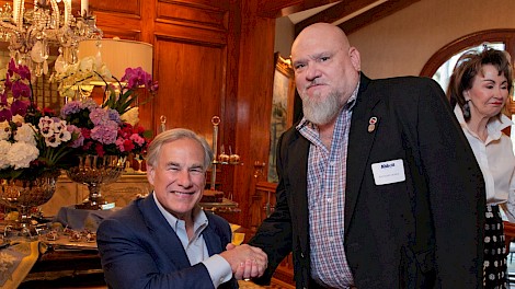 Governor Abbott and Anthony Jones