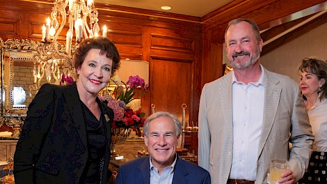 Sonja Hubbard, Governor Abbott, Bob Hubbard
