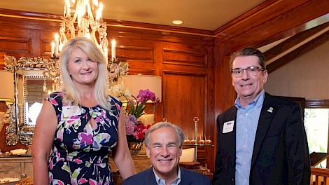 Lisa Sitterley, Governor Abbott, Rob Sitterley