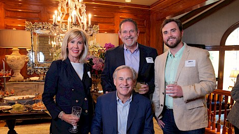 Governor Abbott with Missy, Mike and Mason White
