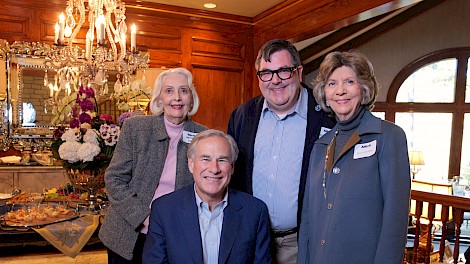 Governor Abbott, Marilyn Lane, Eric Cain, Mary Ann Oden