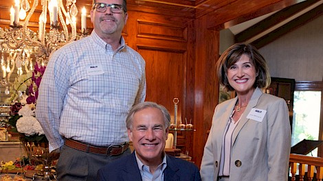 Robbie McCarver, Governor Abbott, Detra McCarver