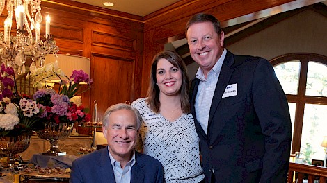 Governor Abbott, Melody and Scott Norton