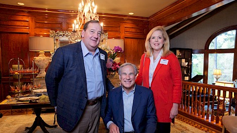 Nick Cockerell, Governor Abbott, Melanie Cockerell