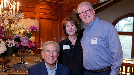 Governor Abbott, Karen and Mark Mittleman