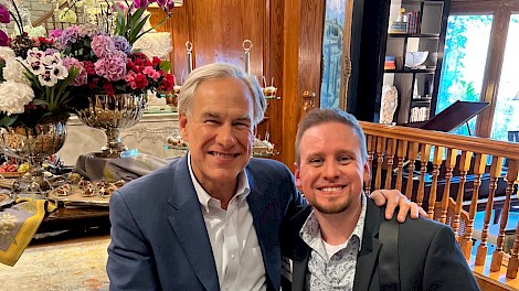 Governor Abbott and Matt Cornelius