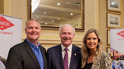 Dr. Matt Young, Governor Asa Hutchinson, Brooke Marshall