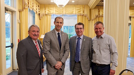 Judge Bobby Howell, Secretary of Commerce Mike Preston, Rob Sitterley, Billy Power