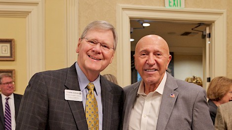 Commissioner Mike Carroll and Johnny Mitchum