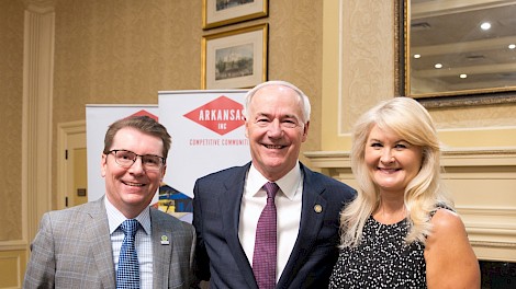 Rob Sitterley, Governor Asa Hutchinson, Lisa Sitterley