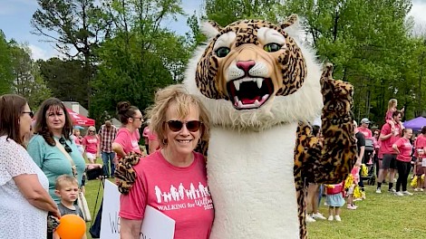 Karen Tipton and L-E Leopard
