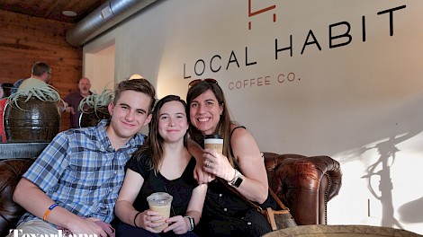 Jackson, Andsley and Jennifer Adams