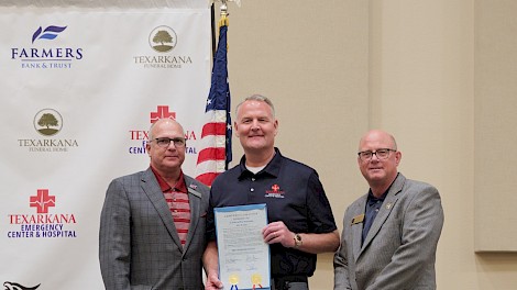 Mayor Allen Brown, Dr. Matt Young, Mayor Bob Bruggeman