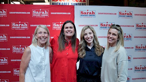 Debbie Haak, Sarah Huckabee Sanders, Mica Chesshir, Jennifer Haak Chesshir