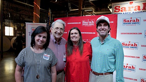 Judge Cathy Hardin Harrison, Bill Poynter, Sarah and Brian Sanders