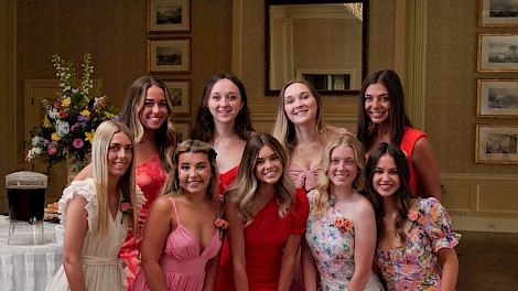 Front Row- Reagan Potts, Evelyn Patterson, Trinity Tutolo, Janie Rounds, Lily Sewell. Back Row- Mary Claire Wright, Johnni Hueter, Charli Hueter, Holly Thornton
