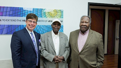 Scott Fossey, Garfield Mortley, Fred Harris