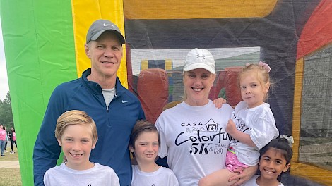 Callaway Earnest, Billy Forrester, Carlyle Earnest, Terri Forrester, Larkin and Lina Earnest