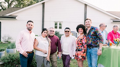 Ernesto Moreira, Claudia Yanes, Rolando Yanes, Tavo Cruz, Katie and Will McClure